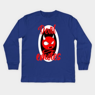 Devil emotes Kids Long Sleeve T-Shirt
